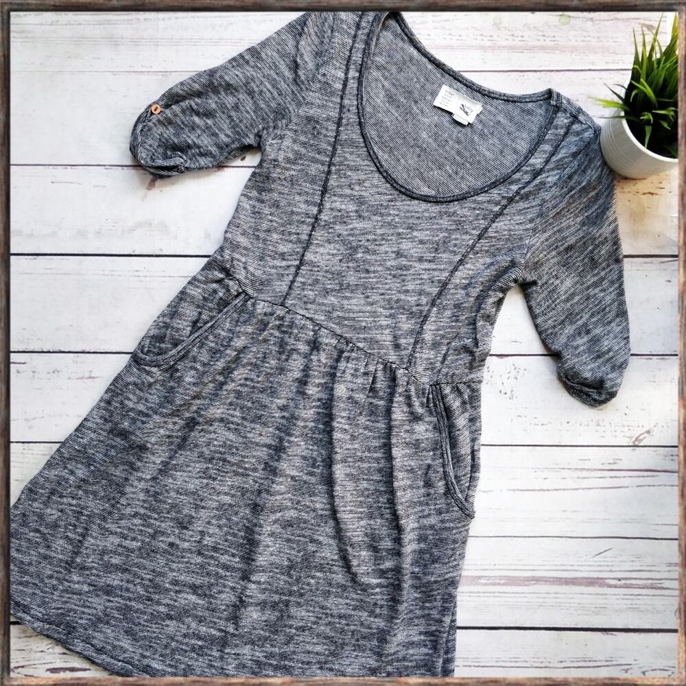 ANTHROPOLOGIE Saturday Sunday Striped Jersey Pocket Dress size S